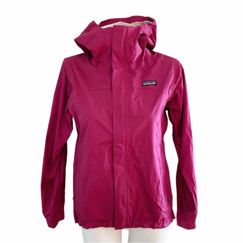 Patagonia Full Zip Rain Jacket Magenta Pink Women’s Small